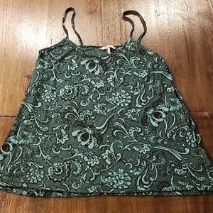 NWOT Green Paisley Tank